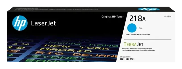 HP 218A Cyan Original LaserJet toner cartridge (W2181A), HP product photo
